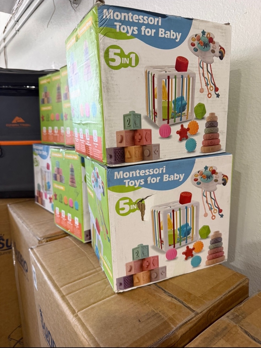 Multicolor Montessori 5-in-1 Baby Activity Cube Toy
